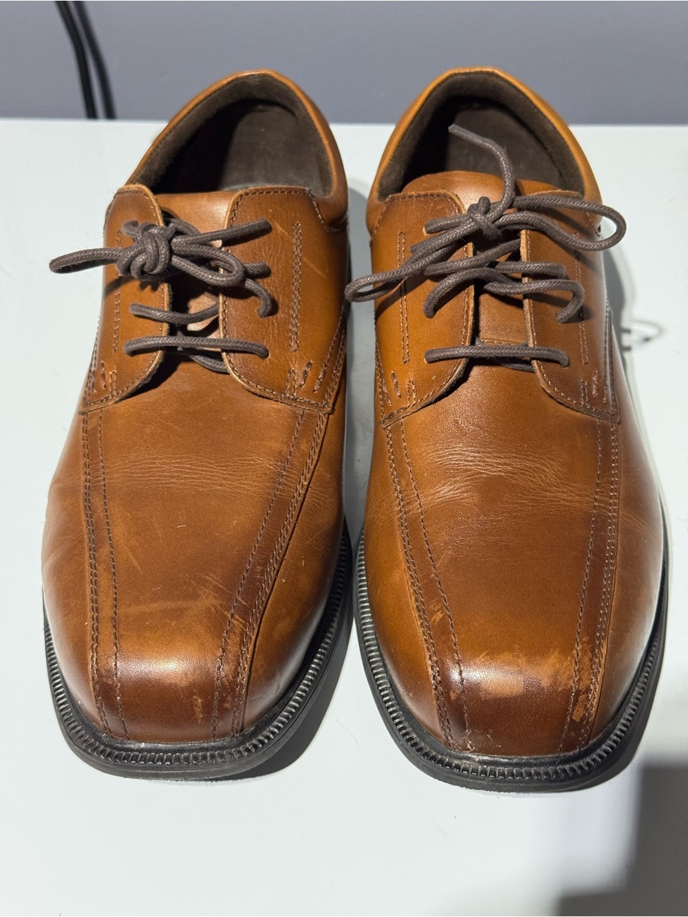 Florsheim Men's Tan Leather Lace-Up Oxfords